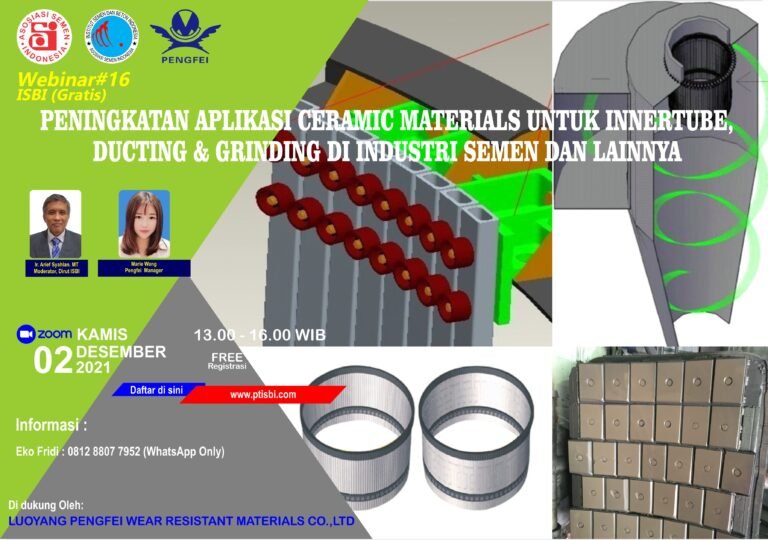 Peningkatan Aplikasi Ceramic Material untuk Innertube, Ducting & Grinding di Industri Semen dan Lainnya
